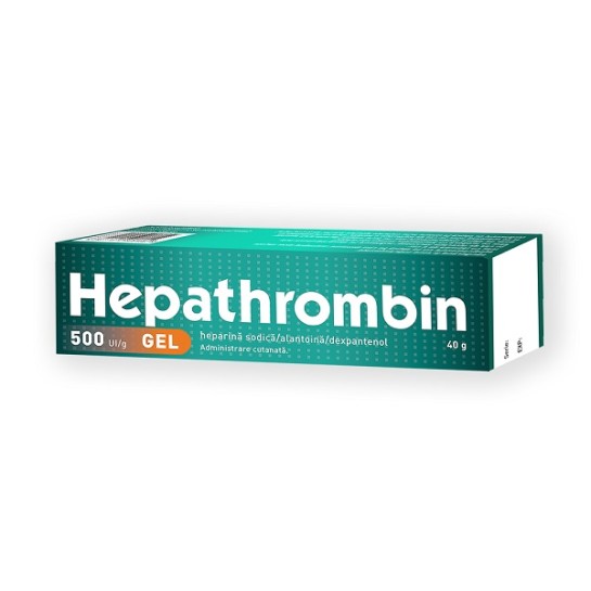 Hepathrombin 500 UI/g, gel, 40g, Hemofarm