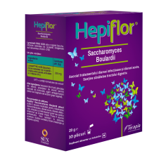 Hepiflor saccharomyces boulardii 250mg, 10 plicuri, Terapia