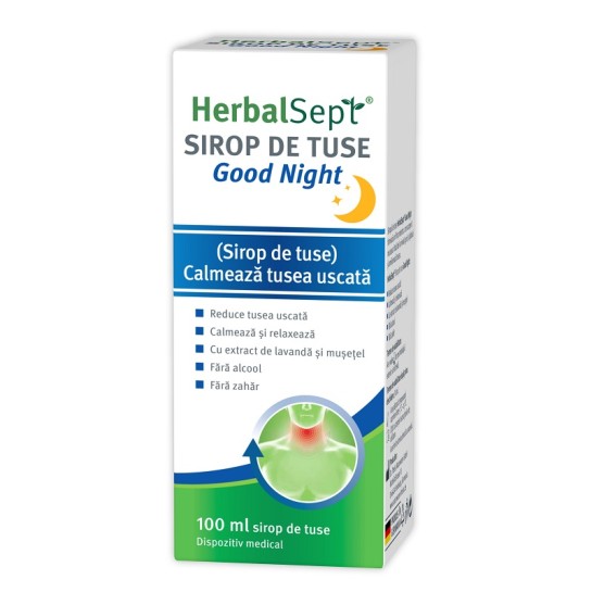 HerbalSept GOOD NIGHT sirop, 100 ml, Zdrovit
