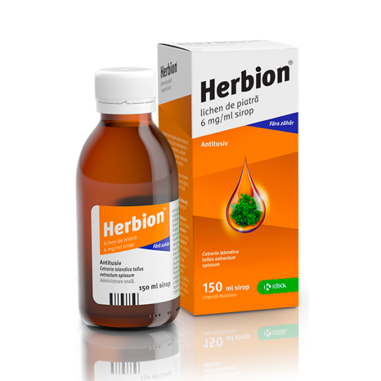 Herbion licheni de piatră, sirop, 150ml, Krka