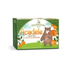 Herbitussin Kids acadele portocale, 4 bucati