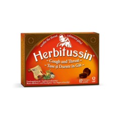 Herbitussin Tuse si Durere in Gat, 12 pastile