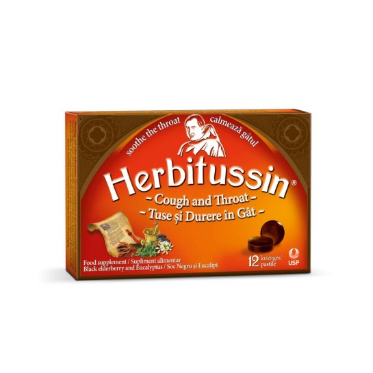 Herbitussin Tuse şi Durere in Gat, 12 pastile