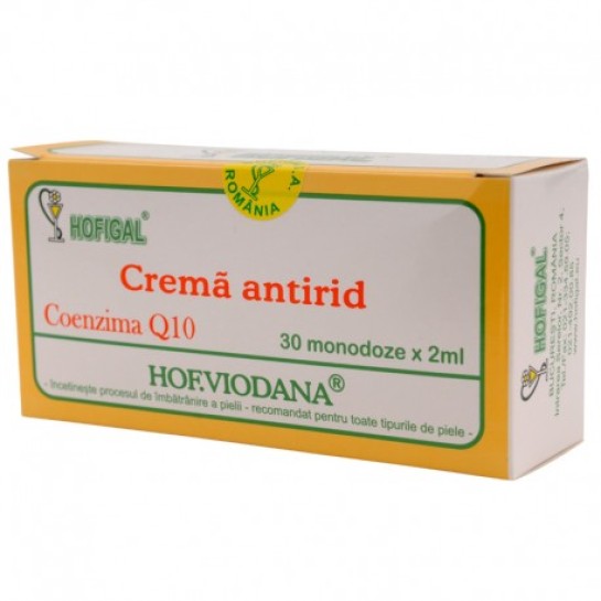 Hof. Viodana Cremă antirid 30 monodoze x 2ml, Hofigal