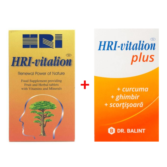 Hri vitalion 54 tablete + Hri vitalion plus 18 tablete