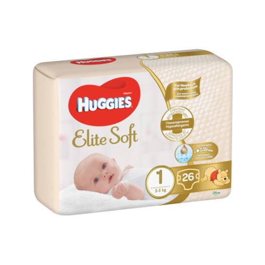 Huggies Scutece elite soft nr. 1 (2-5 kg)