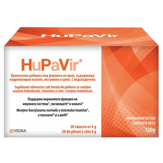 Hupavir, 20 plicuri, Vedra Intl.