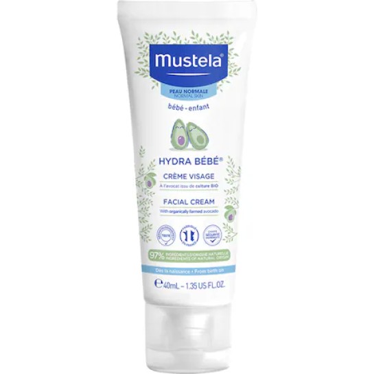 Hydra Bebe, cremă hidratantă de fată, 40ml, Mustela