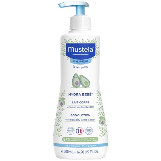 Hydra Bebe, lotiune de corp, piele normală, 500ml, Mustela
