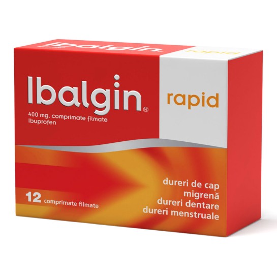 Ibalgin rapid 400mg, 12 comprimate filmate, Sanofi