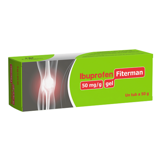Ibuprofen Fiterman, 50mg/g, gel, 50g