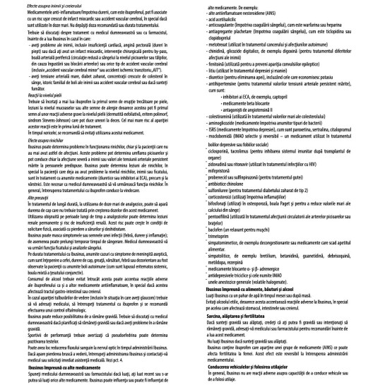Ibusinus, 200mg/30mg, 20 comprimate filmate. Răceală si gripă, antiinflamator, analgezic, antipiretic, Labormed
