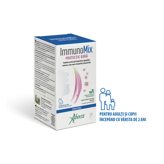 ImmunoMix Protectie Gura,  spray 30 ml cu pulverizator Aboca