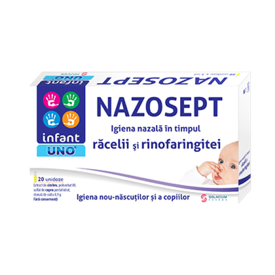 Infant uno Nazosept, 20 unidoze a 5ml, Solacium