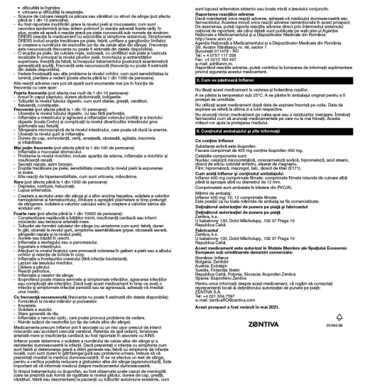 Inflanor 400mg, comprimate filmate, Zentiva