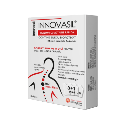 Innovasil plasturi cu actiune rapidă 3+1 plicuri, Eytelia