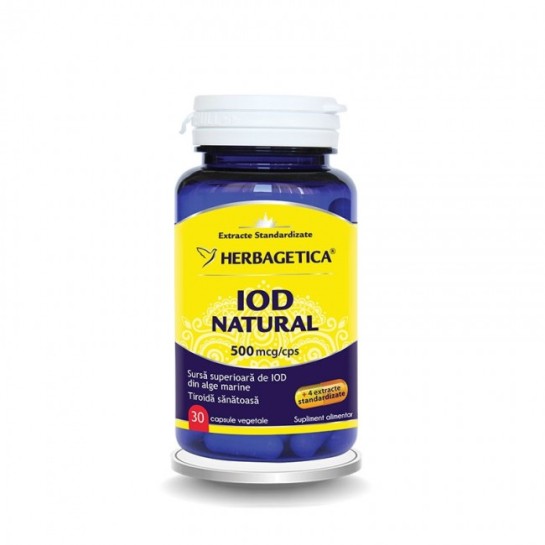 Iod natural 30 capsule, Herbagetica