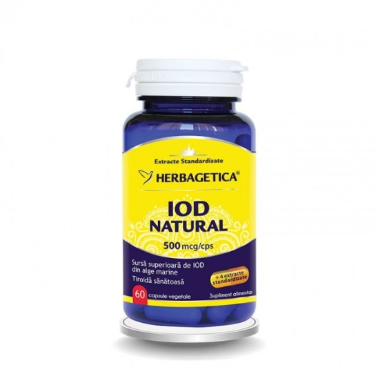 Iod natural 60 capsule, Herbagetica