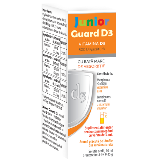 Junior Guard D3, solutie orală, 10ml, MagnaPharm