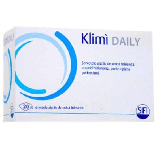 Klimi Daily, servetele umede, 20 bucăti, Sifi