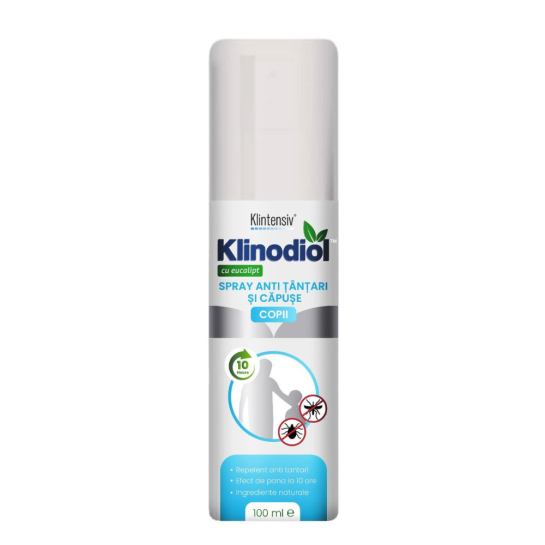 Klinodiol copii, spray repelent anti-tantari si căpuse, 100ml, Klintensiv