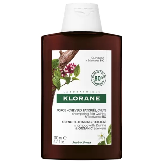 Klorane Sampon cu Chinină si Floare de colt BIO 200ml