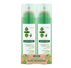 Klorane Sampon uscat cu Urzica, 150ml, Pachet promotional