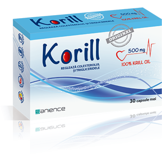 Korill 500mg, 30 capsule moi, Sanience