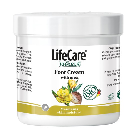 Krauter Cremă cu uree pentru picioare BIO, 250ml, Lifecare