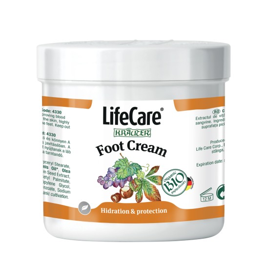 Krauter Cremă cu vită de vie pentru picioare BIO, 250ml, Lifecare
