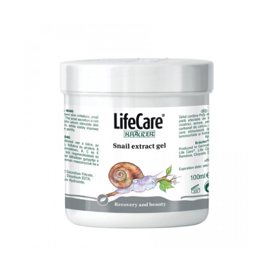 Krauter Gel BIO cu extract de melc, 100ml, Lifecare