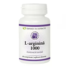 L-arginina, 1000mg, 60 comprimate, Dacia Plant