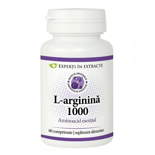 L-arginina, 1000mg, 60 comprimate, Dacia Plant