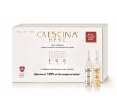 Labo crescina HFSC 500, tratament barbati, 10+10 fiole