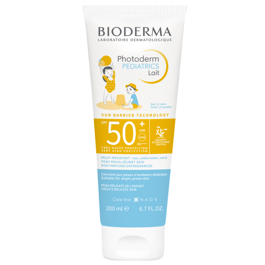 Photoderm Pediatrics, lapte protectie solară pentru copii, SPF 50+, 200 ml, Bioderma