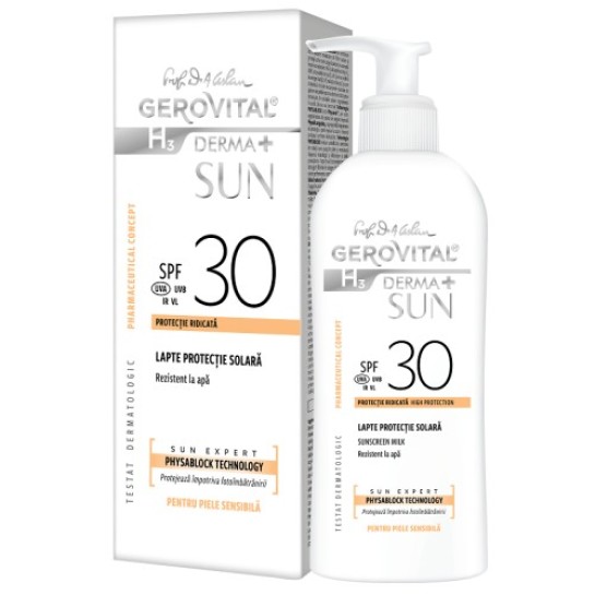 Lapte Protectie Solară SPF 30 Derma+ Sun, 150ml