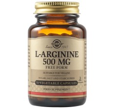 L-Arginina 500 mg, 50 capsule, Solgar