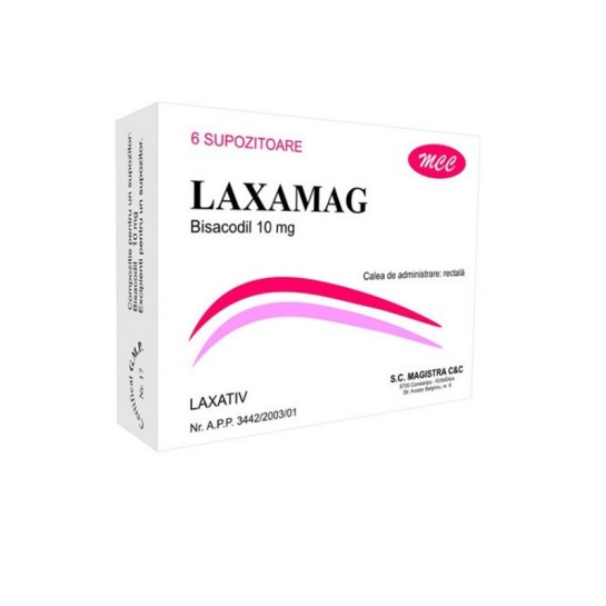 Laxamag, 10mg, 6 supozitoare, Magistra CC