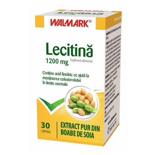 Lecitină 1200mg, 30 capsule, Walmark