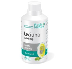 Lecitina, 1200mg, 90 capsule, Rotta Natura