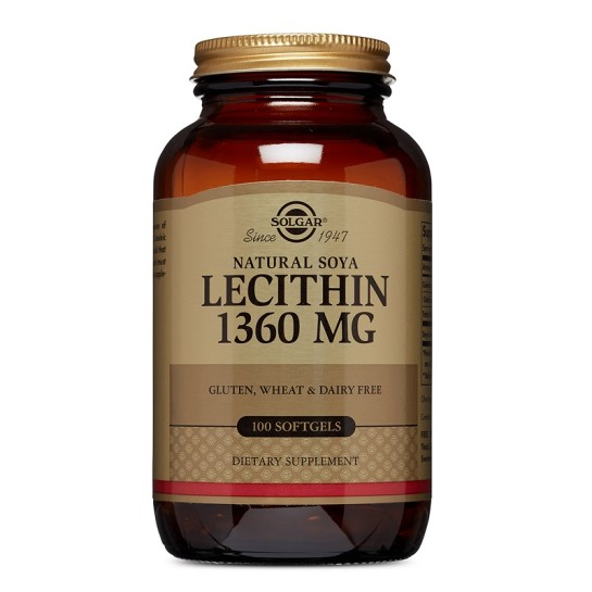 Lecitină din soia 1360 mg, 100 capsule, Solgar