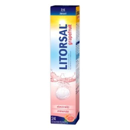 Litorsal electroliti, grapefruit, 24 comprimate efervescente, Zdrovit