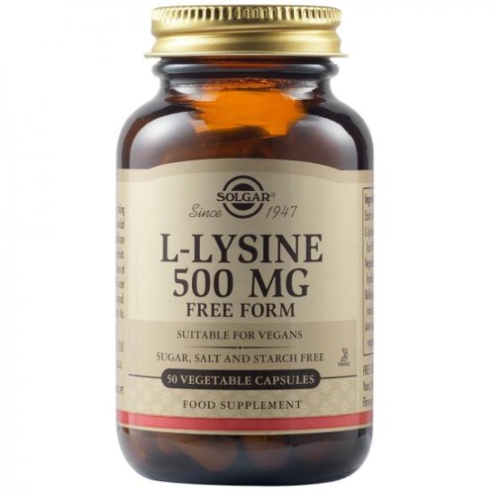 L-Lyzina 500 mg, 50 capsule, Solgar