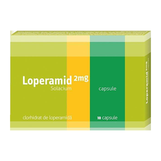 Loperamid, 2mg, 10 capsule, Solacium