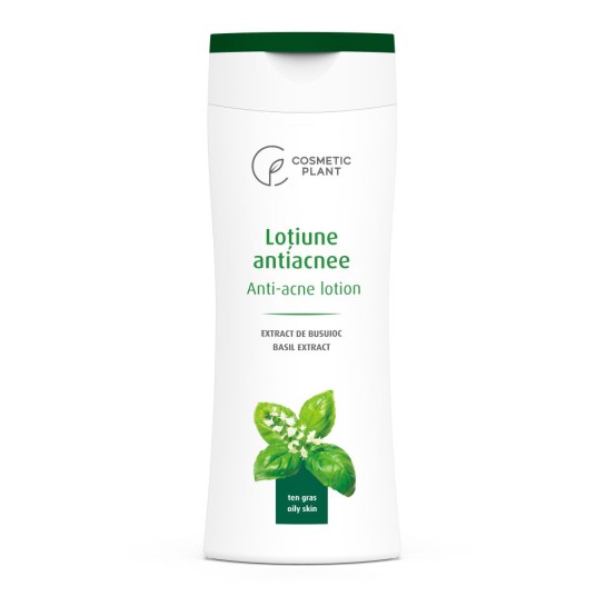 Lotiune antiacnee cu extract de busuioc, 200ml, Cosmetic Plant