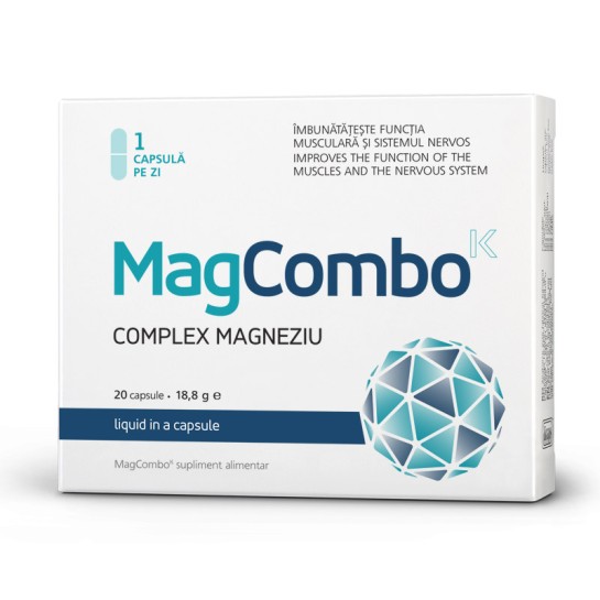 MagCombo complex magneziu 940 mg, 20 capsule, Vitaslim