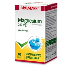 Magnesium 200 mg, 30 tablete, Walmark