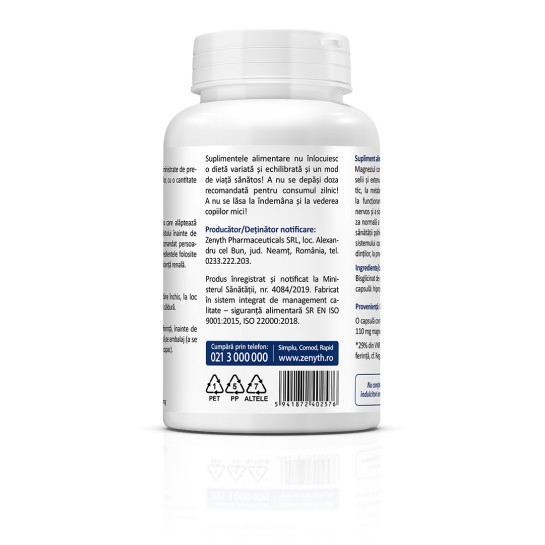 Magnesium Bisglycinate, 90 capsule, Zenyth 