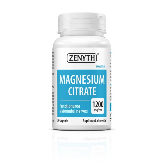 Magnesium Citrate, 1200mg, 30 capsule, Zenyth