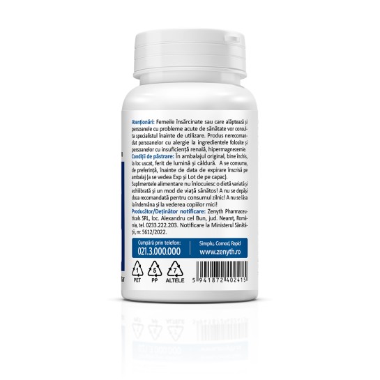 Magnesium Pidolate, 60 capsule, Zenyth 